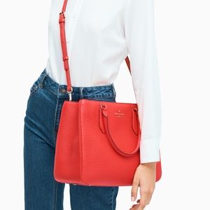 Kate Spade Large Satchel Leighton digital red bag